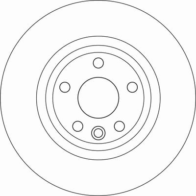 Remschijf TRW DF6947 achter, compleet, sterk gecarboniseerd, 1 stuk