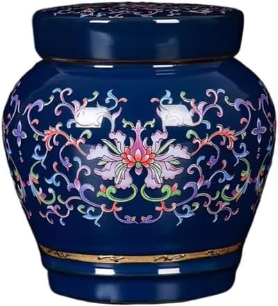 Theepot Keramiek Emaille Kleine Verzegelde Pot Thuisopslag Pu'er Theepot for thee, koffie, suiker, noten Koffiedikopslag