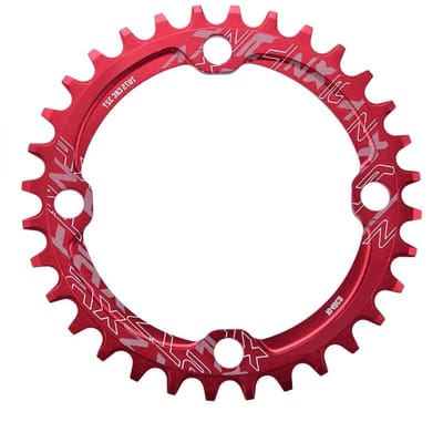 Kettingblad Set voor Mountainbike, 32/34/36/38 T BCD 104, Stalen Enkelvoudige Crank, Onderdeel voor Fietsonderhoud