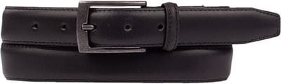 Petrol Industries Riem Heren - Broekriem - Verstelbaar - Leer - Zwart - 85 cm - S