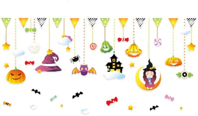 BTH - Raamstickers - Halloween - Kawaii - Stickers - Stickervellen - Halloween Decoratie - Stickervel - Stickers Kinderen