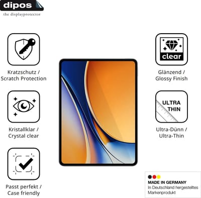 dipos – 2x Beschermfolie geschikt voor Realme Pad 3 11.6 Zoll | Krasbestendige & heldere Screenprotector Ultra-Thin