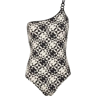 Asymmetrisch 1-delig zwempak voor dames Red Point Edna