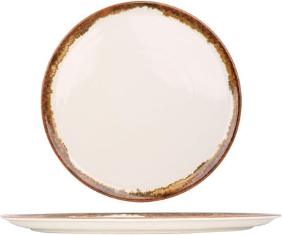 Kütahya Porselen Pizzabord - Fluer Amber - Porselein - 31 cm - set van 2