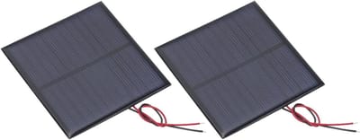 Miniatuur Zonnepanelen - Zonnecellen - Doe-het-zelf Projecten - Hoge Conversie - 2 stuks - Zwart
