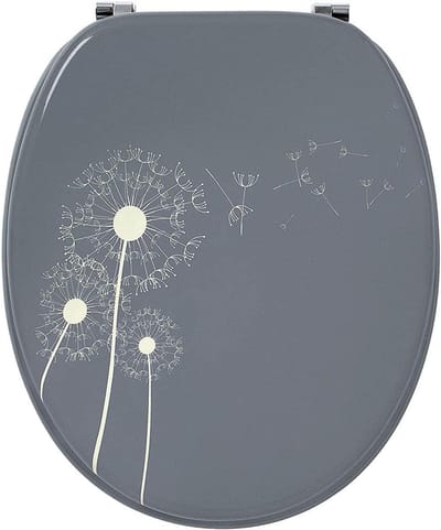 Toiletbril - WC bril - Badkamer Inrichting - Corrosiebestendige scharnieren - 130-170 mm afstand - Paardenbloem
