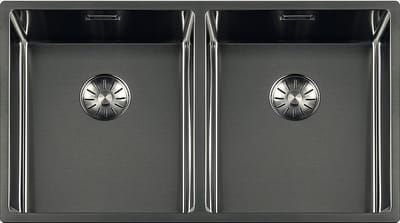 Lorreine Royal series spoelbak 34x34x40cm gun metal
