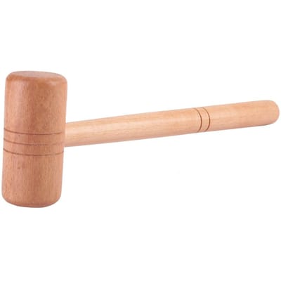 Houten Hamer Sieraden Reparatie Maken DIY Juweliersgereedschap voor Goud Zilver Platina beige