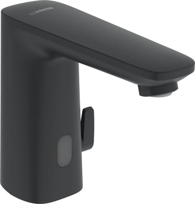Hansa Electra - Thermostatische elektronische wastafelkraan, netvoeding, Bluetooth, mat zwart 9210221933