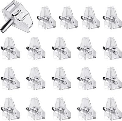 20 stuks 1/8 inch (3mm) shelf support pennen, heldere plastic shelf pins voor kasten en boekenplanken, ideaal voor stevige ondersteuning van planken en meubels