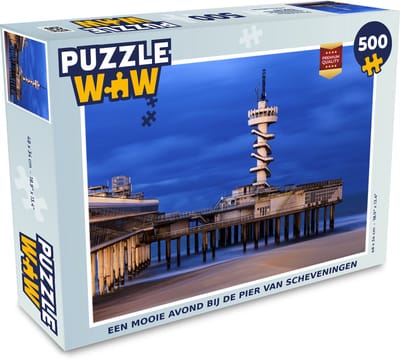 Puzzel Een mooie avond bij de pier van Scheveningen - Legpuzzel - Puzzel 500 stukjes