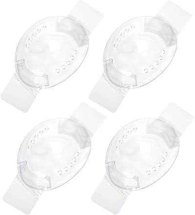 4 Stuks Oogbescherming - Transparante Plastic Oogschilden voor Herstel na Staaroperatie, Ademend en Comfortabel
