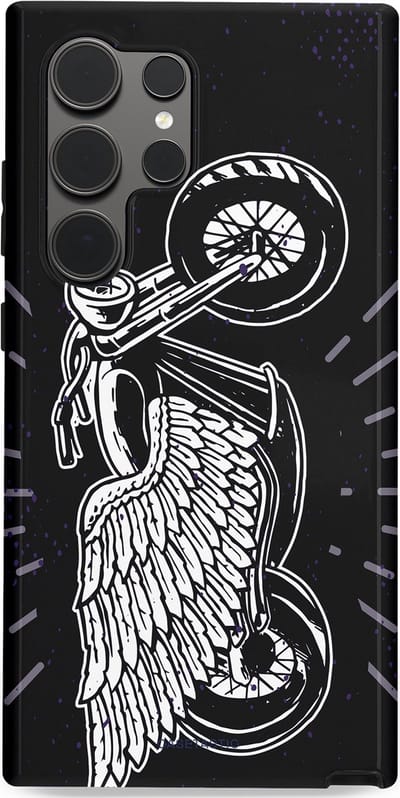 Casetastic Hoesje Geschikt voor Samsung S24 Ultra - Stijlvolle Beschermende Duo-layer Case - Retro highway