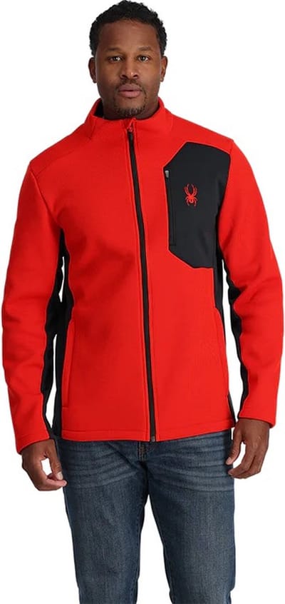 Spyder Bandit Fleecevest heren Rood dessin S