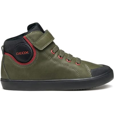 GEOX GISLI JONGENS Sneakers - DONKERGROEN/ZWART - Maat 31