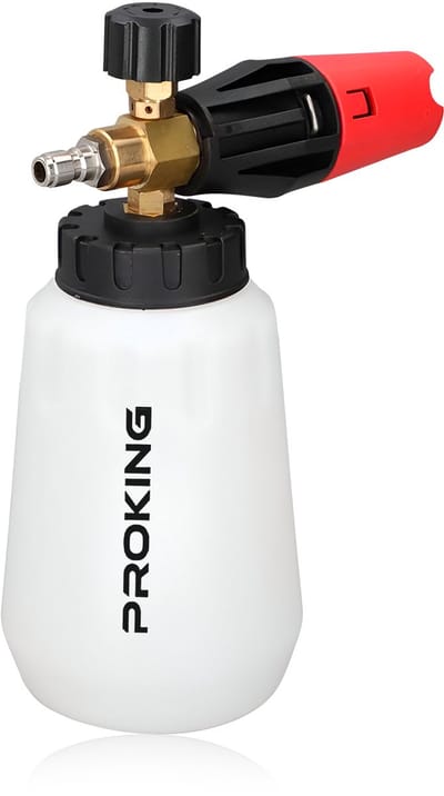PROKING Snow Foam Cannon - 1/4" quick release - Auto schuim sproeier - Car detailing - Hoogwaardige foam sprayer voor diepe reiniging - Werkt op short gun