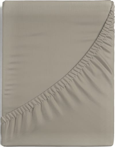 Senzatione katoen satijn Hoeslaken taupe - 160x200+30