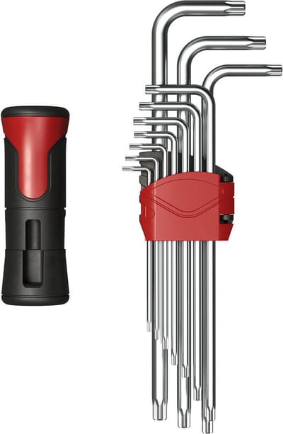 PARKSIDE Torx Sleutelset - De onmisbare set in je gereedschapskoffer - Torxsleutelset  - 11-delig - In opklapbare kunststof houder