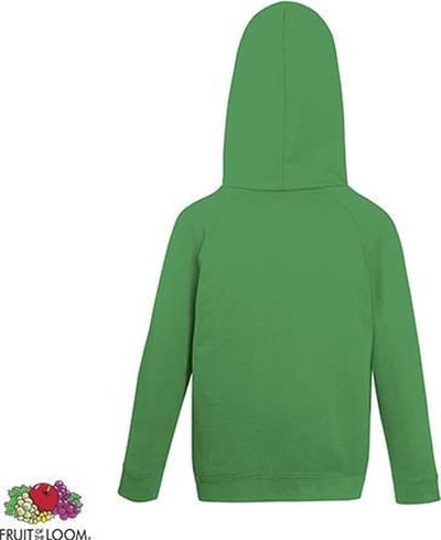 Fruit of the Loom Kids hoodie - Maat 140 - Kleur Kelly Green