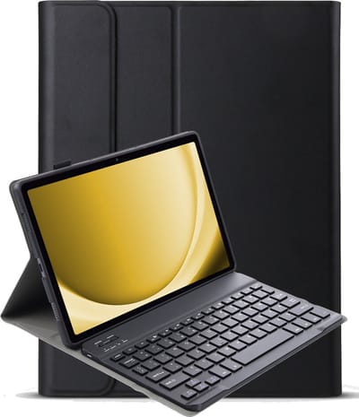 Hoesje - Geschikt voor Samsung Galaxy Tab A9 - Toetsenbord Case - Keyboard Book Cover - Hoes - Zwart