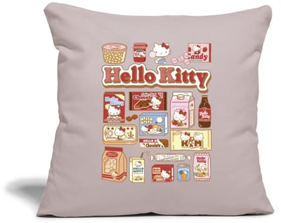 Hello Kitty Snack Collage Sierkussenhoes, 45 x 45 cm