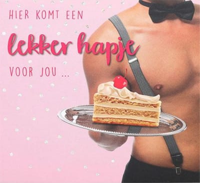 Depesche - Pop up muziekkaart met licht en de tekst "Hier komt een lekker hapje voor jou ..." - mot. 033