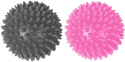 TOVBMUP Massagebal - Egelmassagebal - 6,8 cm in diameter - Geschikt voor het masseren van spieren in de rug, benen, voeten en handen - Twee ballen beschikbaar