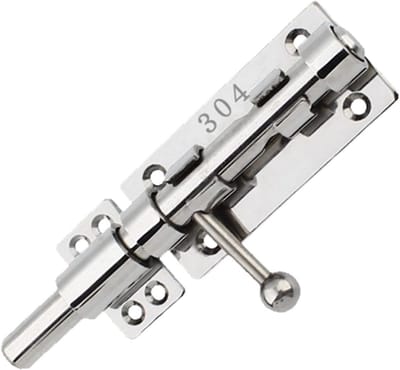 Robuust RVS Deurvergrendeling met Bevestigingsschroeven voor Schuur en Kelder, 16 cm