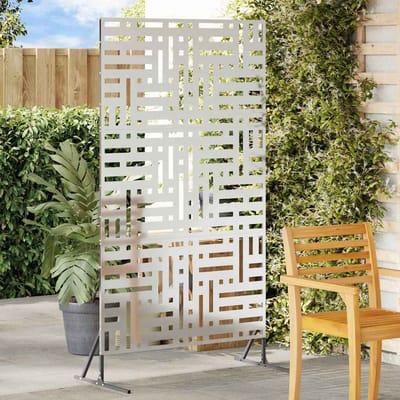 vidaXL - Privacyscherm - 100 - x - 50 - x - 180 - cm - Gegalvaniseerd - staal - zilver