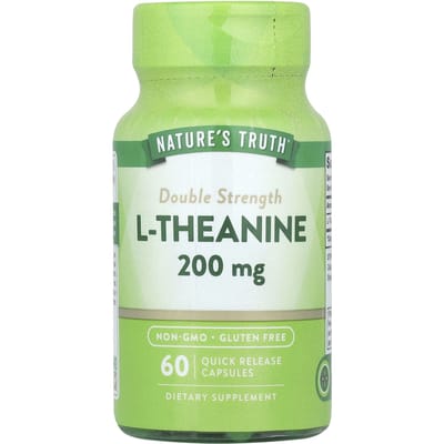 Nature's Truth, L-Théanine Double Force, 200 mg, 60 Capsules à Libération Rapide
