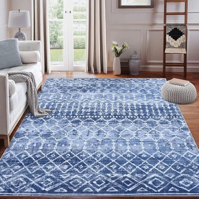 Goodivery ® Stijlvol Vloerkleed met Geometrisch Boho-Patroon voor Slaap- en Woonkamer, Antislip en Wasbaar