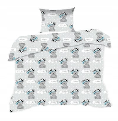 Kinderbeddengoed 100x135 cm met kussensloop 40x60 cm - Vrolijke Beren