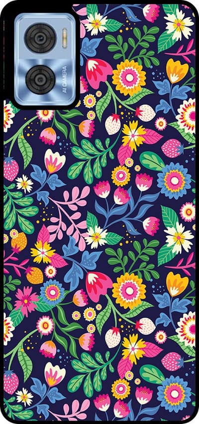 Smartphonica Telefoonhoesje Geschikt voor Motorola Moto E22 / E22i met bloemen opdruk - TPU backcover case flower design geschikt voor Motorola Moto E22;Motorola Moto E22i