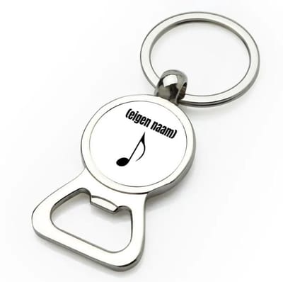 Akyol - muzieknoot met eigen naam flesopener - Muzieknoot - muziek liefhebbers - iemand die houdt van muziek - verjaardag - cadeau - kado - 9 bij 3 cm