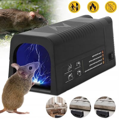 Elektrische Rattenval/Rattenval Elektrisch Met Anti-Ontsnappingsdeur/USB Oplaadbaar - Geschikt Voor Het Verwijderen Van Muizen - Professionele Muizenval