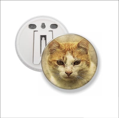 Button Met Clip - Kat