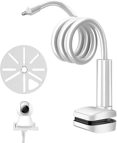 Babyfoon Houder - Camera Standaard - Babykamer Bewaken - Boorvrije Installatie - 15 Meter - Wit