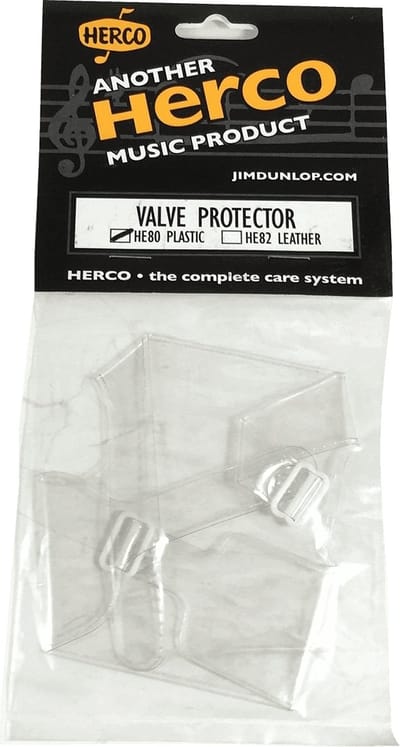 Herco Transparent nylon piston protector for trumpet - transparante nylon ventielbeschermer voor trompet