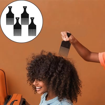 Brede Tanden Kam voor Krullend Haar - 4 Stuks Anti-Statische Kam voor Dikker Haar, Perfect voor Styling en Verzorging van Nat Haar