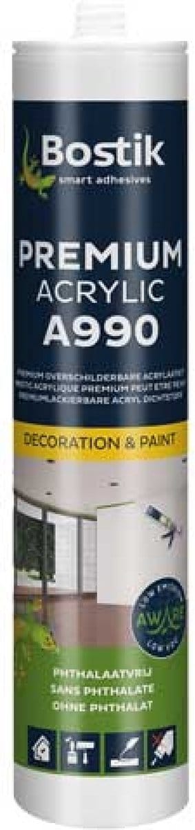 Bostik A990 Premium Acrylic Wit - 310ml