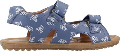 Naturino - Sky - Mt 30 - velcro's lederen sandalen- papieren bootjes - blauw