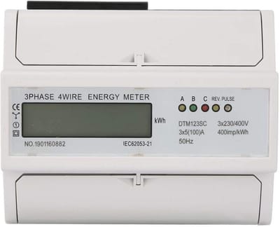 Digitale Stroommeter - Energieverbruik Meter - Nauwkeurig Monitoren - 3-Fasen LCD - 230/400V 100A