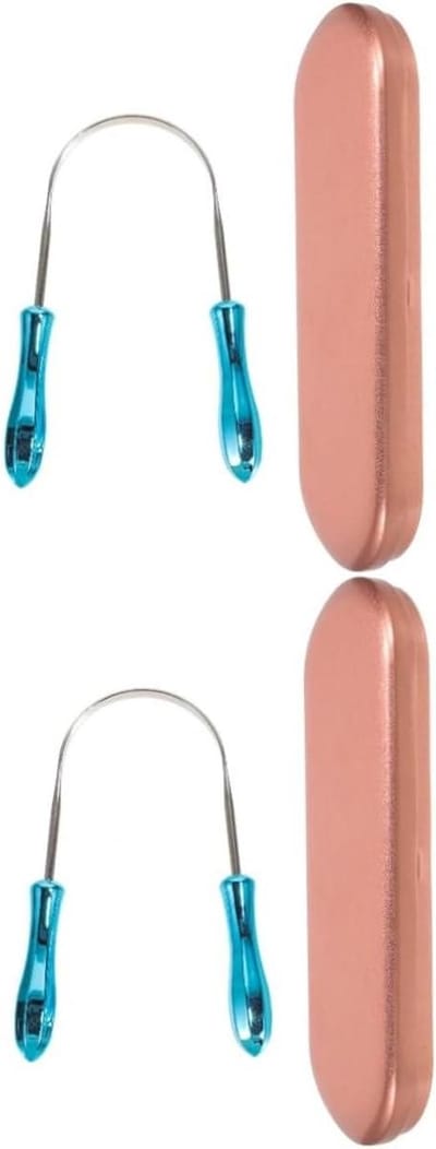 Tongschraper RVS - Mondverzorging Tool - Frisse Adem - Ergonomisch Handvat - 10.5 cm - Diverse kleuren