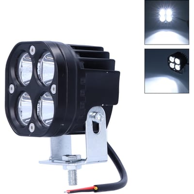 Lumière de travail 40W 4LED 3in 4000LM Lampe spot IP67 Étanche Universelle pour Voiture Camions Moto Lumière Blanche 6000K black