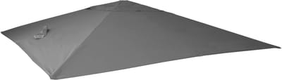 Vervangende hoes voor luxe zweefparasol MCW-A96, parasolhoes, 3x3 m (Ø 4,24 m), polyester ~ antraciet