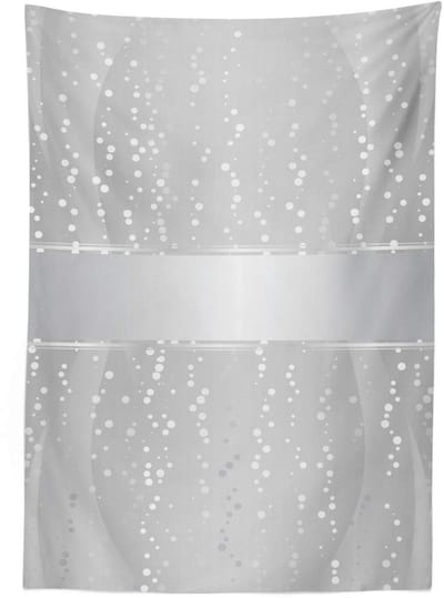 ABAKUHAUS Tafelkleed 140x240 cm – Grijs satijn, Wasbaar