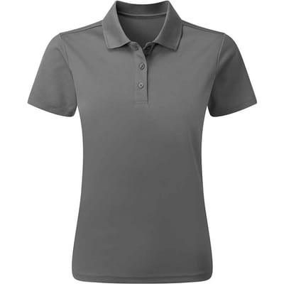 Premier Dames/Dames Spun Dyed Duurzaam Poloshirt (Donkergrijs)