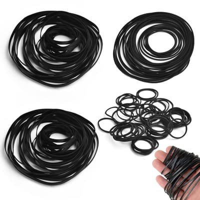 Dailygoods- Rubber Riem Set van 180 Stuks - Universele Bandrecorder Riem - Slijtvast Rubber - Diverse Maten - Voor Recorder/Walkman - Hoge Kwaliteit