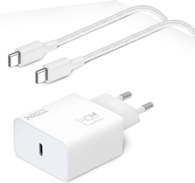 Snellader geschikt voor Galaxy S26 Ultra, S26, S25 Ultra, S25 en Galaxy A57, A56, A55 - 40w usb C Oplader + usb C Kabel 1 Meter