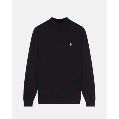 Lyle & Scott Roll Neck Jumper Truien & Vesten Heren - Sweater - Hoodie - Vest- Zwart - Maat L